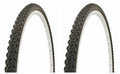 2 Tires 700 x 38c Black Bicycle Tires D415