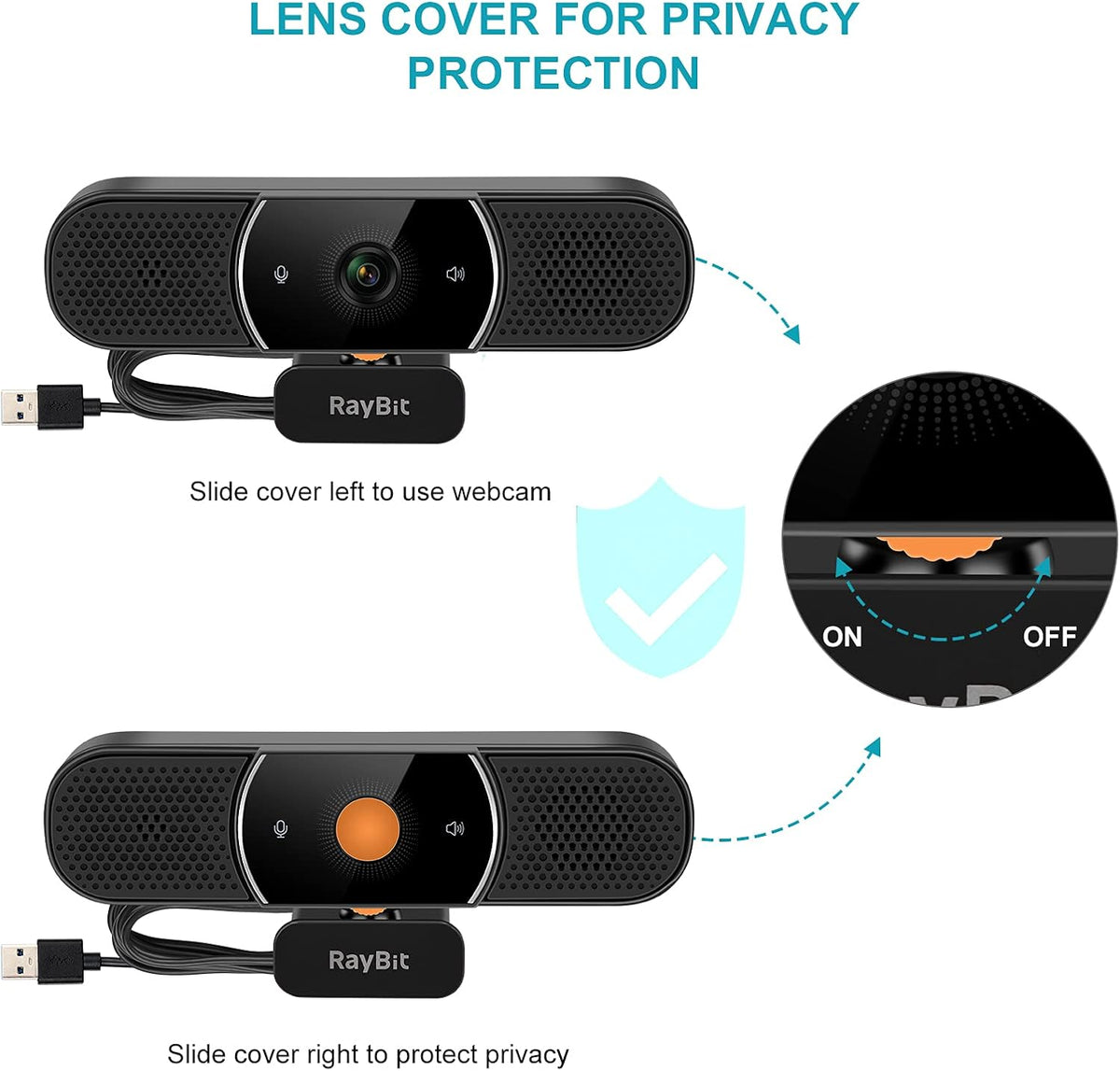 1080p HD Webcam with Microphone and Speaker C9888