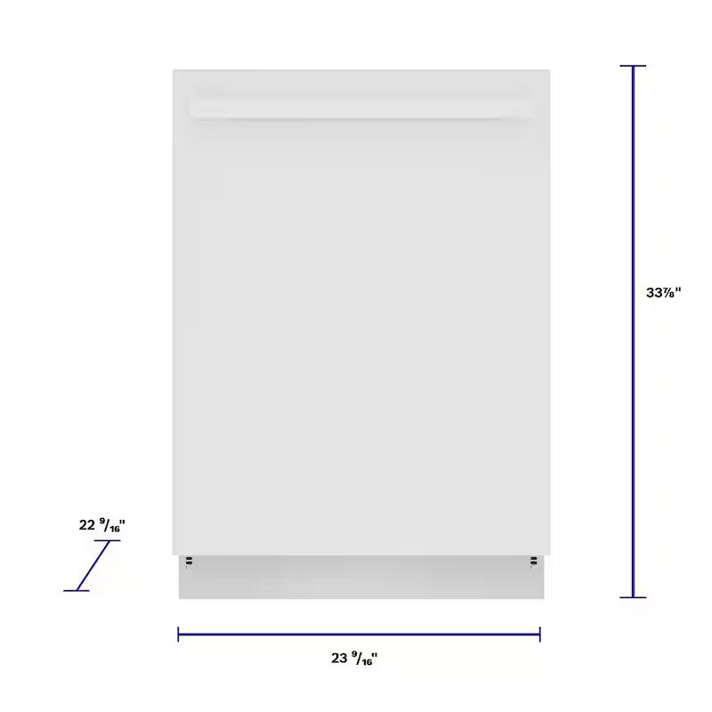 White 24 in. Tall Tub Dishwasher with Stainless Steel Tub J229