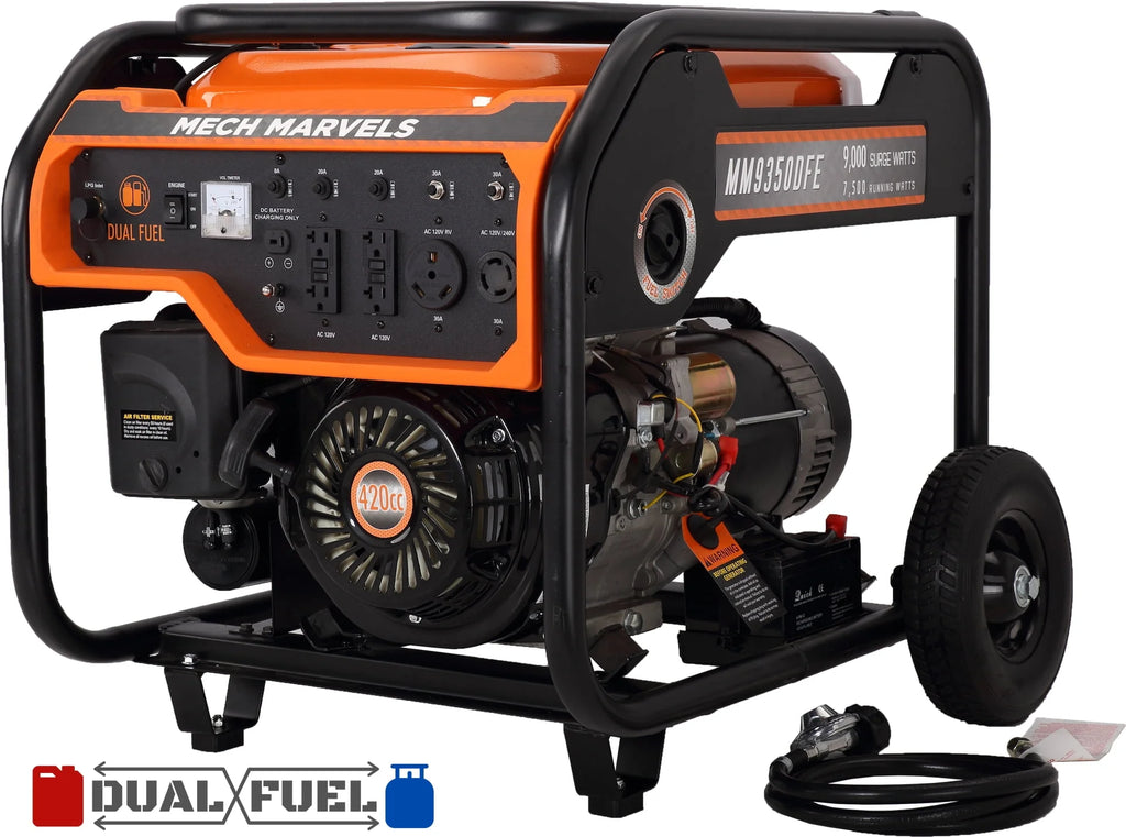 9000 Watt Dual Fuel Portable Power Generator F38912