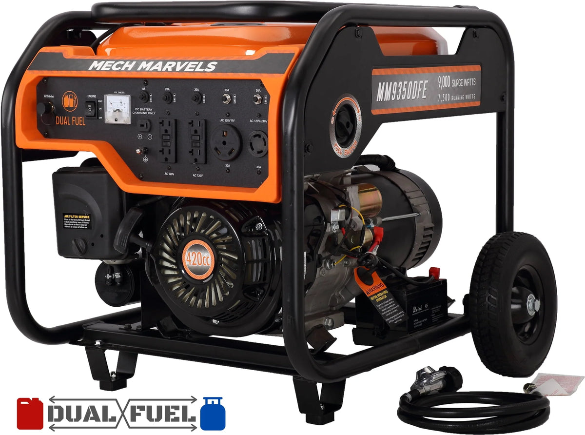 9000 Watt Dual Fuel Portable Power Generator F38912