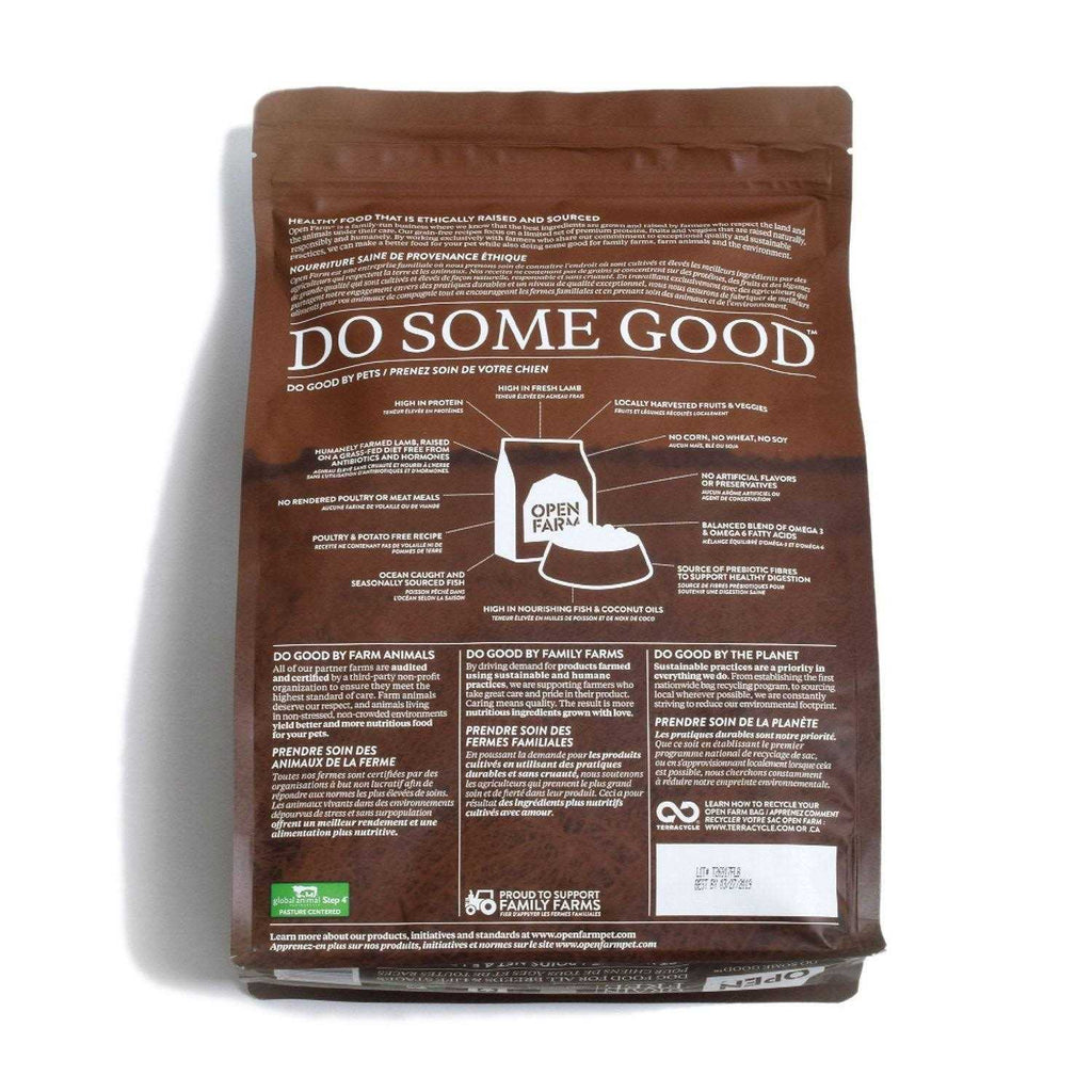 Grain-Free Pasture Raised Lamb Dry Dog Food O1407