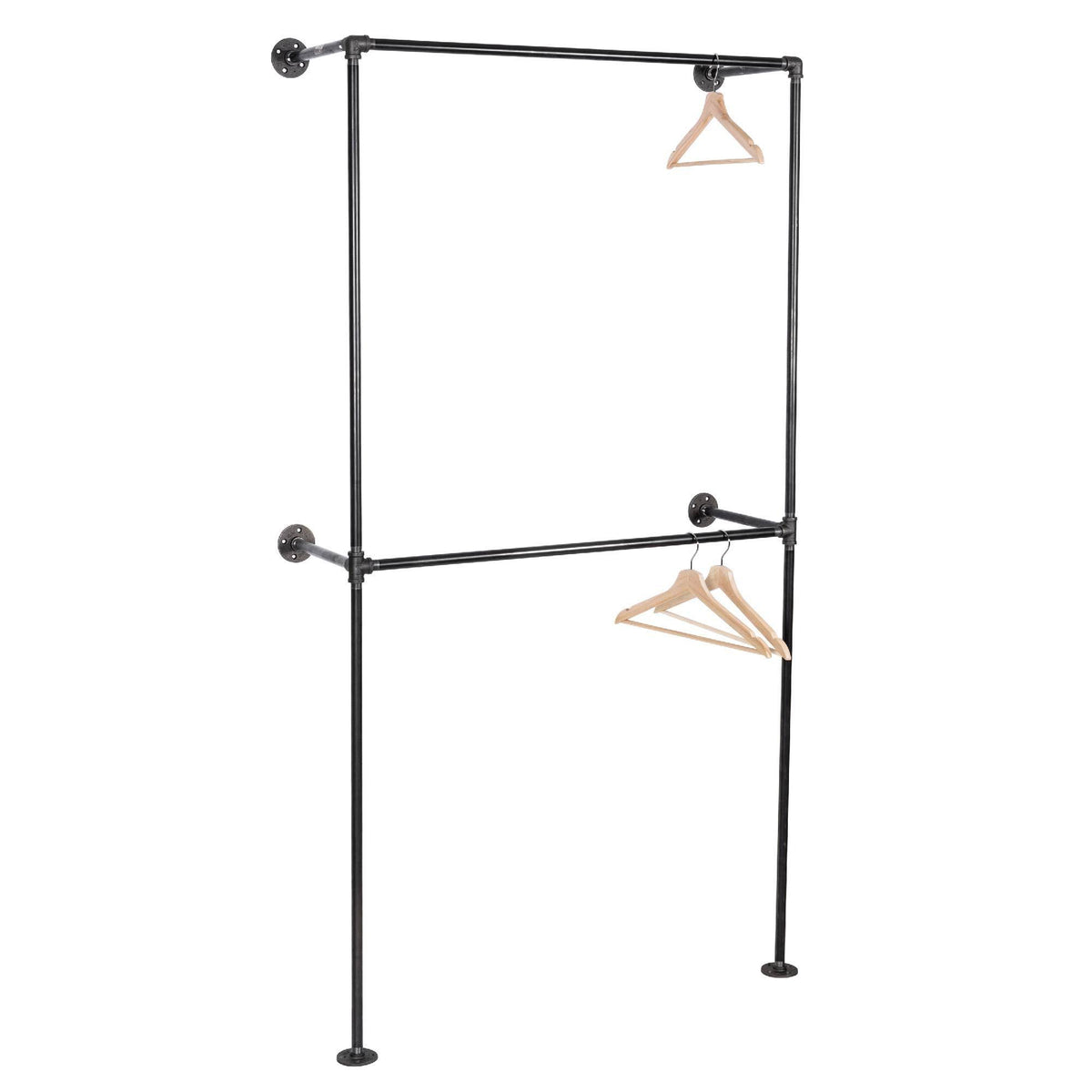 Wall Mounted Double Hung Clothing Rack B5478