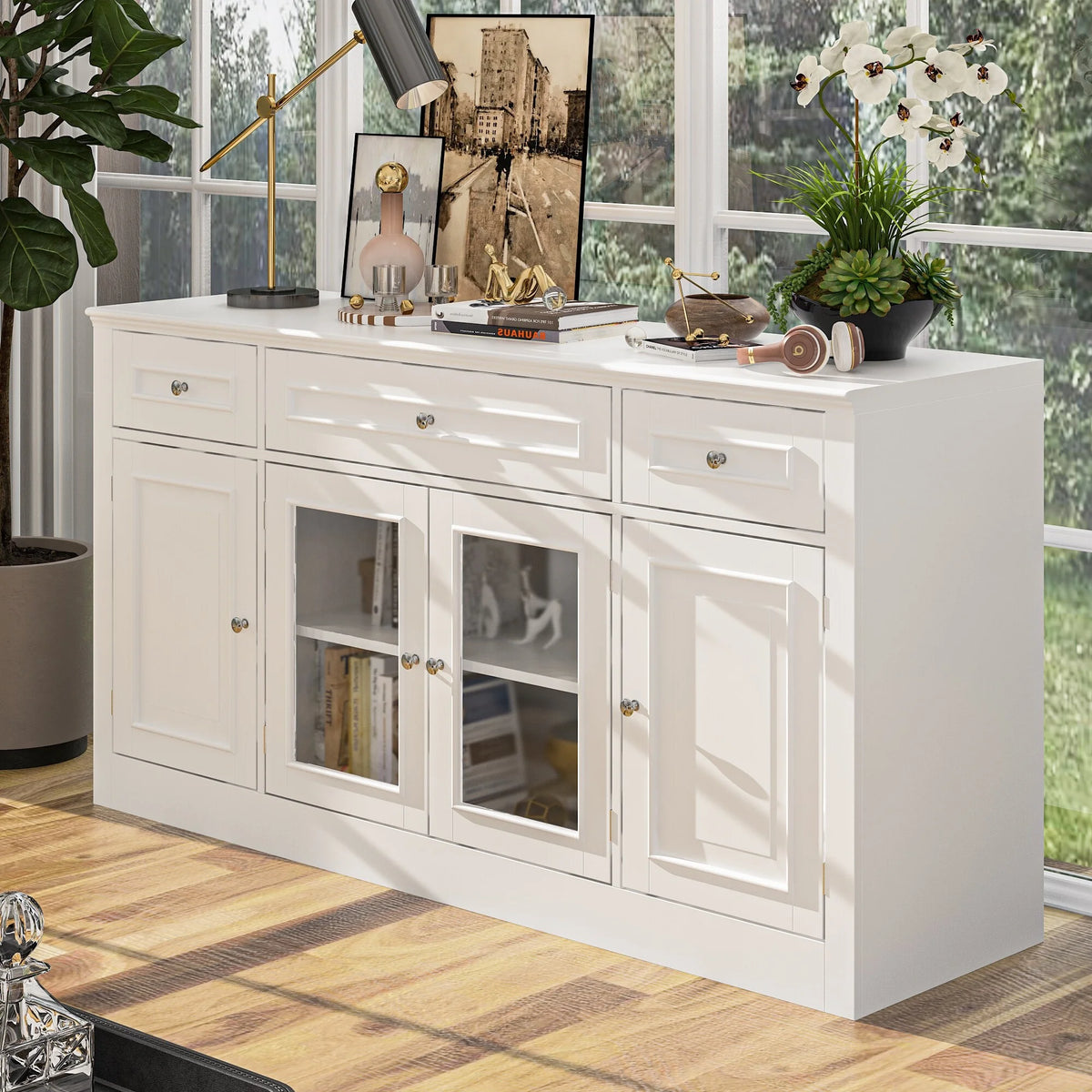 White TV Stand R3321