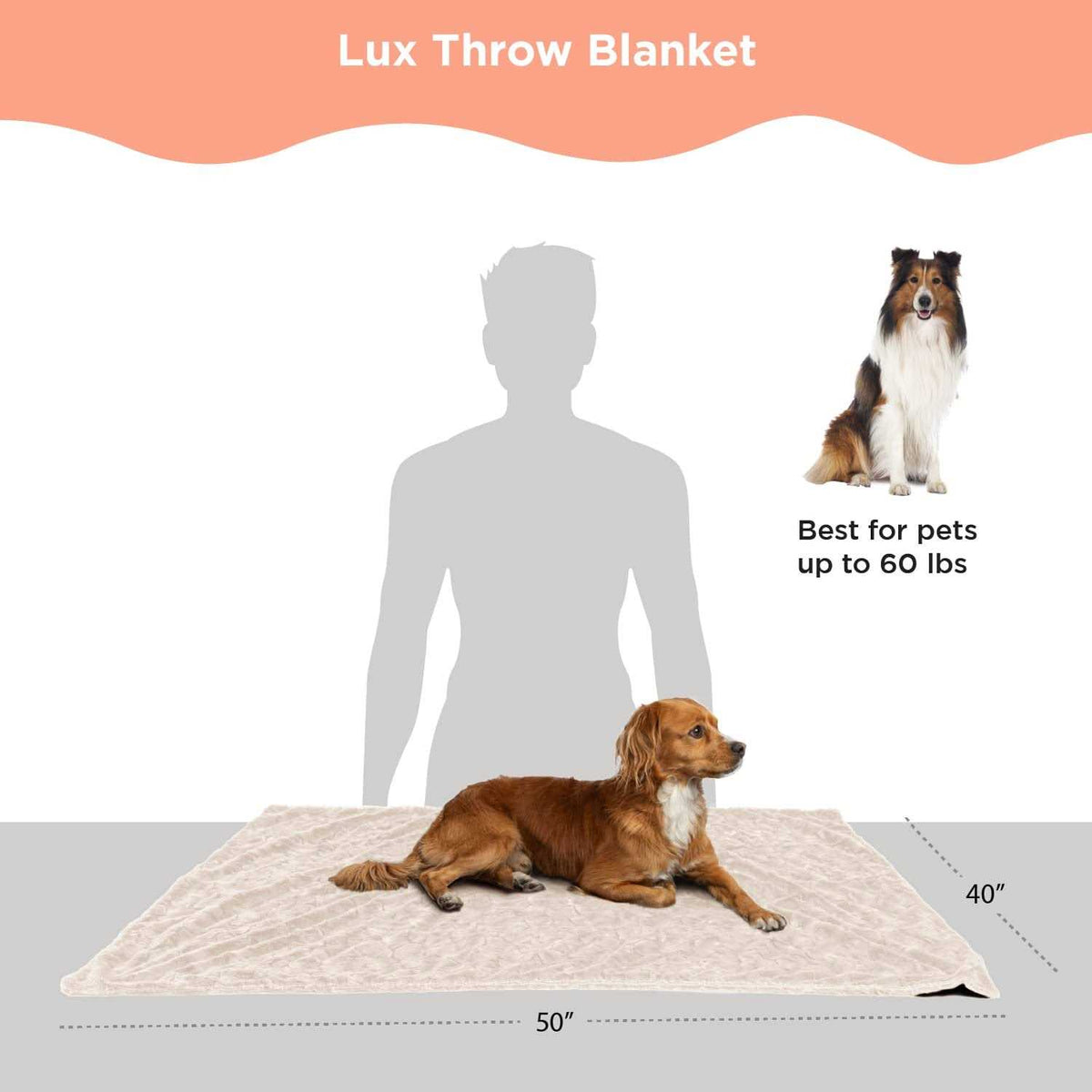 Calming Lux Fur Cat & Dog Blanket H1849