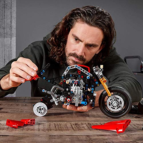 Motorcycle Building Set with Gearbox and Working Suspension J4359