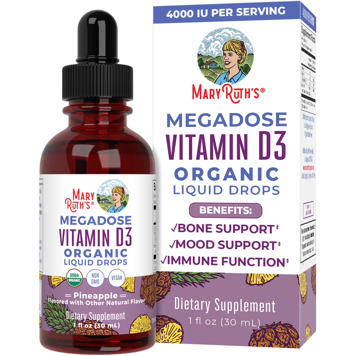 Vitamin D3 Organic Liquid Drops 30 mL B92565