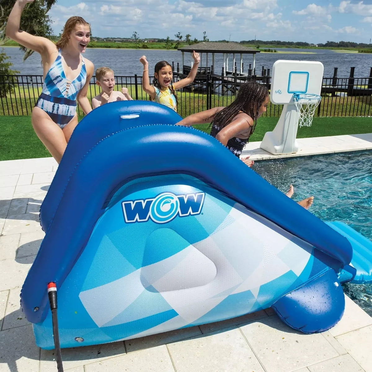 Inflatable Pool Slide with Sprinkler U617625