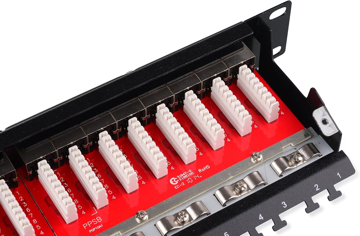 24-Port Shielded RJ45 Patch Panel B589658