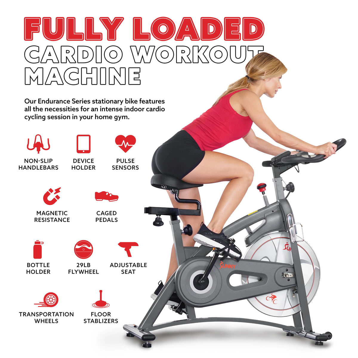 Belt Drive Indoor Exercise Bike with Magnetic Resistance I7071
