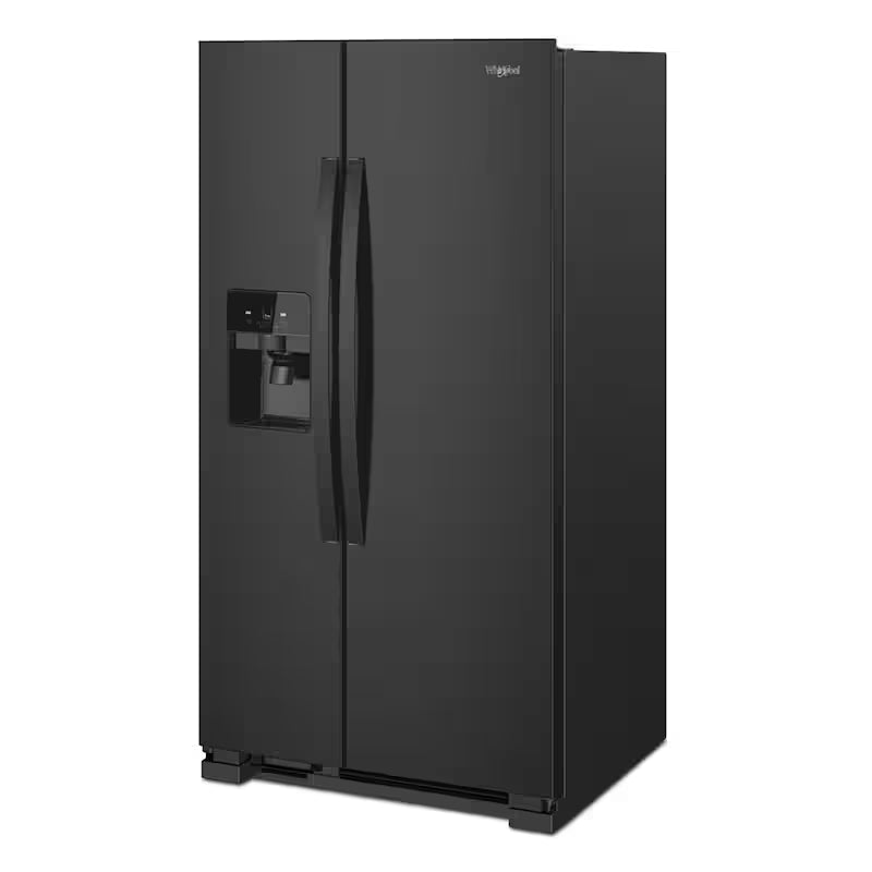 Black 25 cu. ft. Side by Side Refrigerator W412