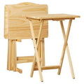 Natural TV Tray Table with Stand S807745