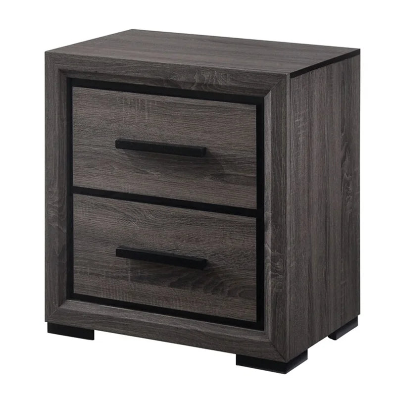 Gray Wood 3-Piece Bedroom Set Cal King W365898