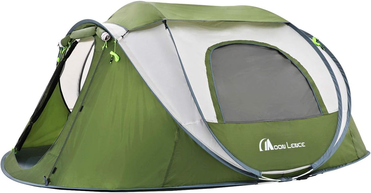 4 Person Pop up Tent Waterproof Tent with Ventilated Mesh Windows Z779699