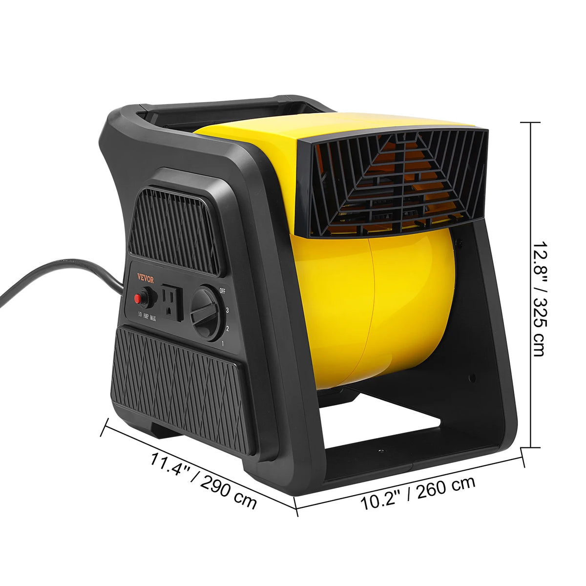 600 CFM 3-Speed Portable Floor Blower Fan J126137