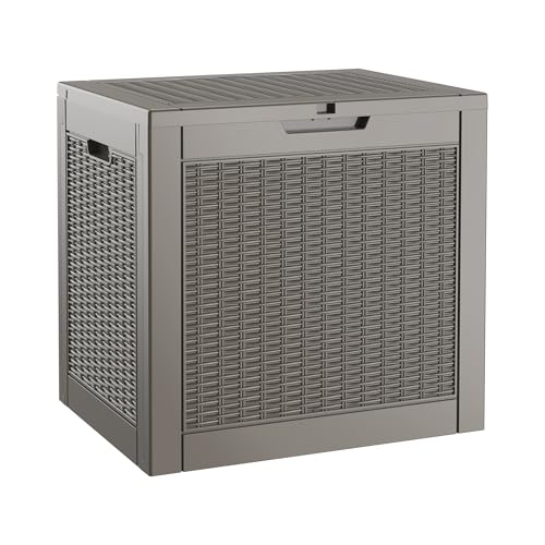 150 Gallon Black Resin Outdoor Storage Box W55123
