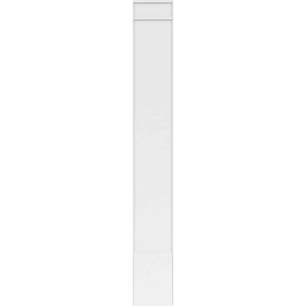 Smooth PVC Pilaster with Decorative Capital & Base (Pair) J266578
