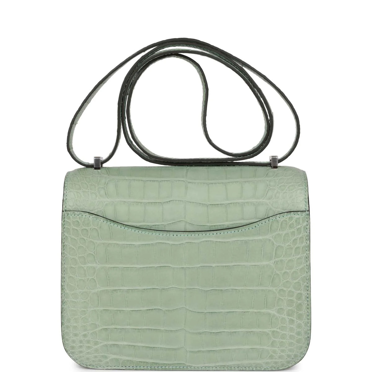 Vert D'Eau Matte Alligator Palladium Hardware Z13308