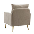 Upholstered Accent Chair with Metal Legs Set of 2 B81049