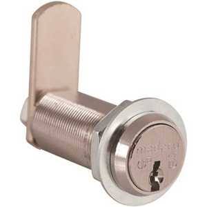 All-in-One Cam Lock 1-1/8 in. Commercial Keyway Dull Chrome Keyed Different T552