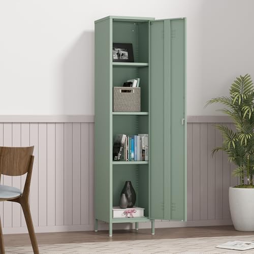 Black 2 Door Metal Storage Cabinet with Adjustable Shelf G89923