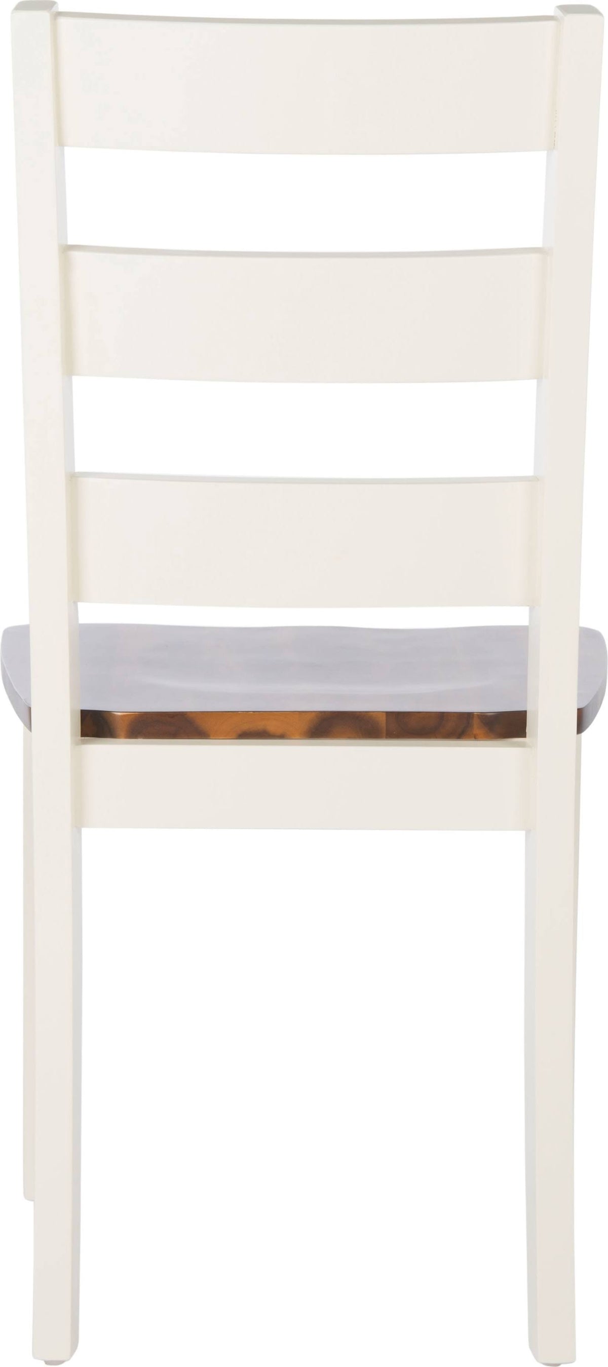 White/Natural Ladder Back Dining Chair (Set of 2) E914