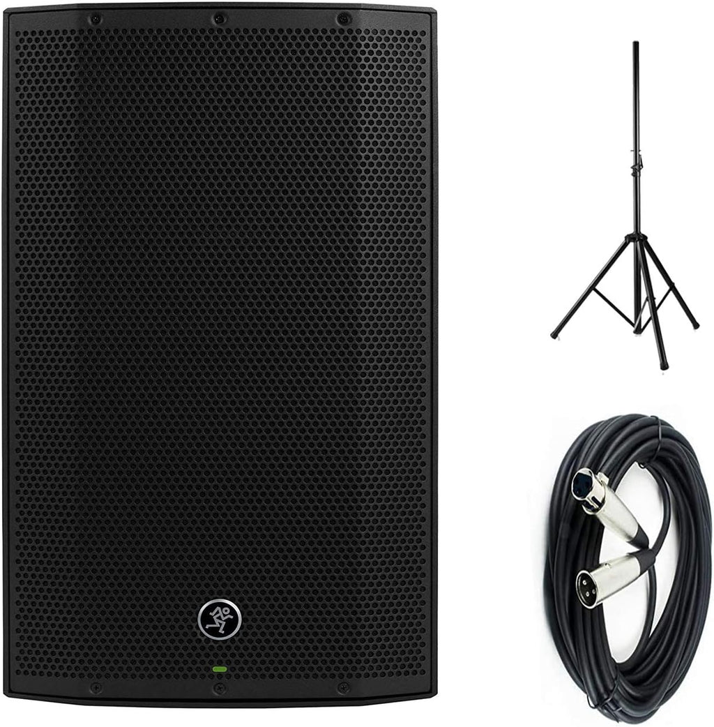 1300W 12 Powered Loudspeaker with Steel Speaker Stand and XLR-XLR Cable A229