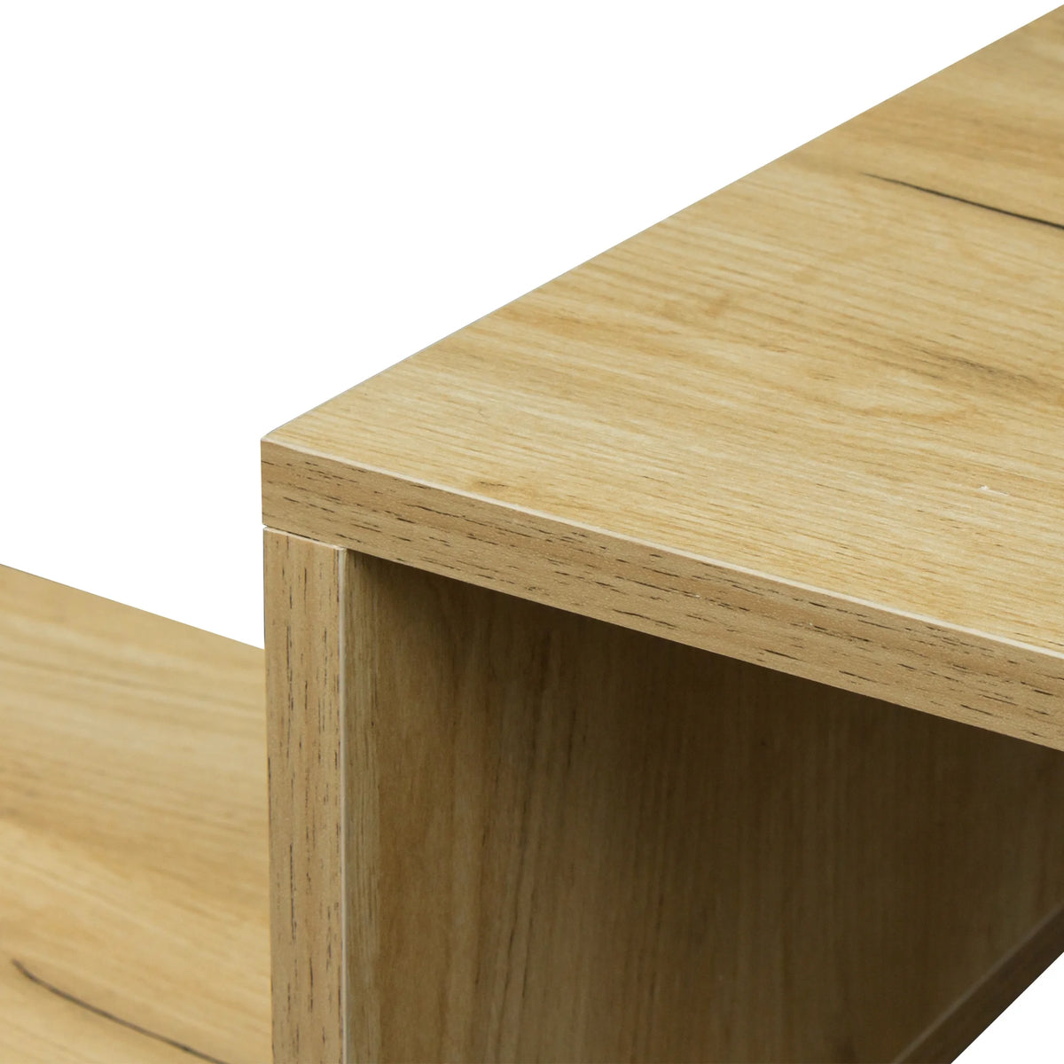 Oak L-Shaped TV Stand P2699