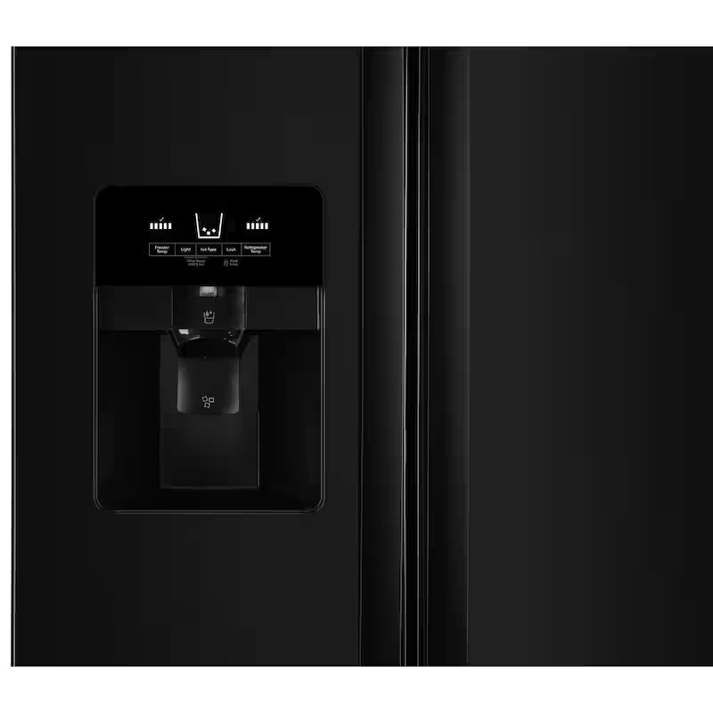 Black 25 cu. ft. Side by Side Refrigerator W412