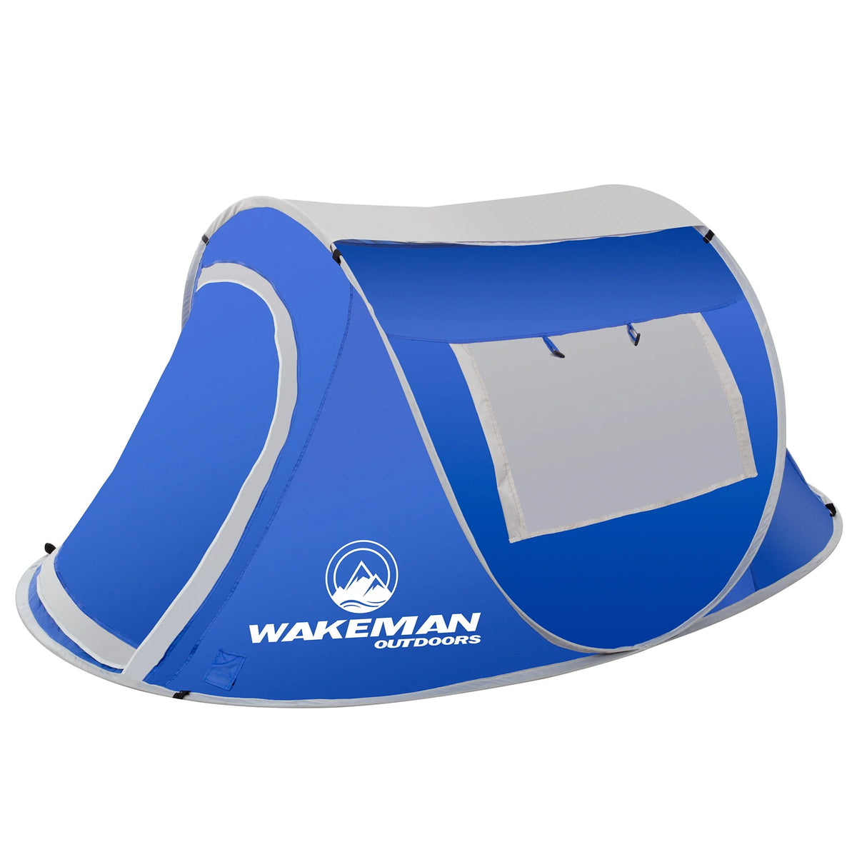 Blue Water-Resistant Polyester 2-Person Pop-up Tent with Rainfly and Carry Bag F993668
