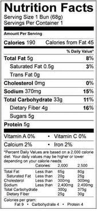 Gluten Free Hot Dog Bun S52950