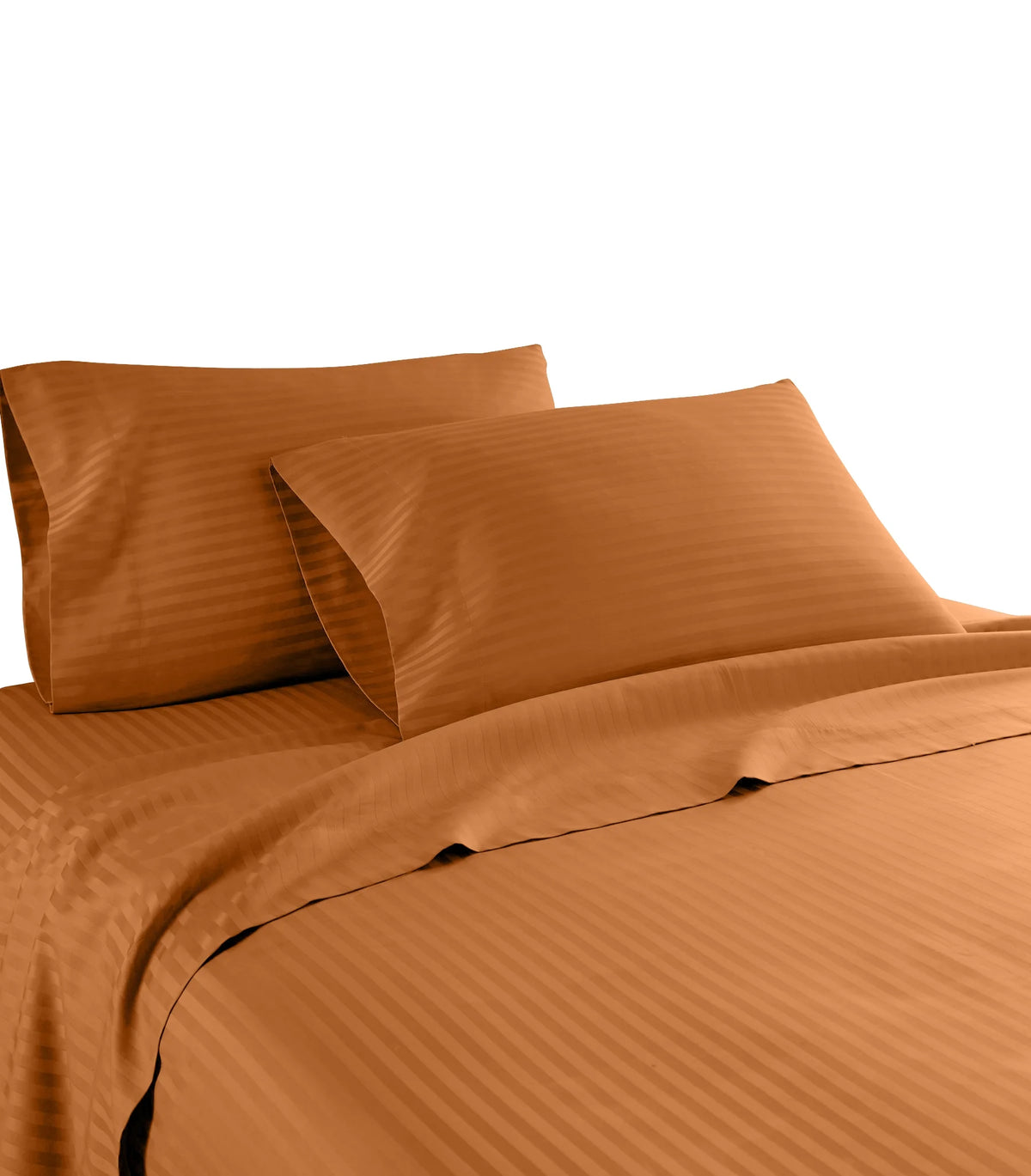 1200 Thread Count Egyptian Cotton 4-Piece Deep Pocket Stripe Sheet Set L530009
