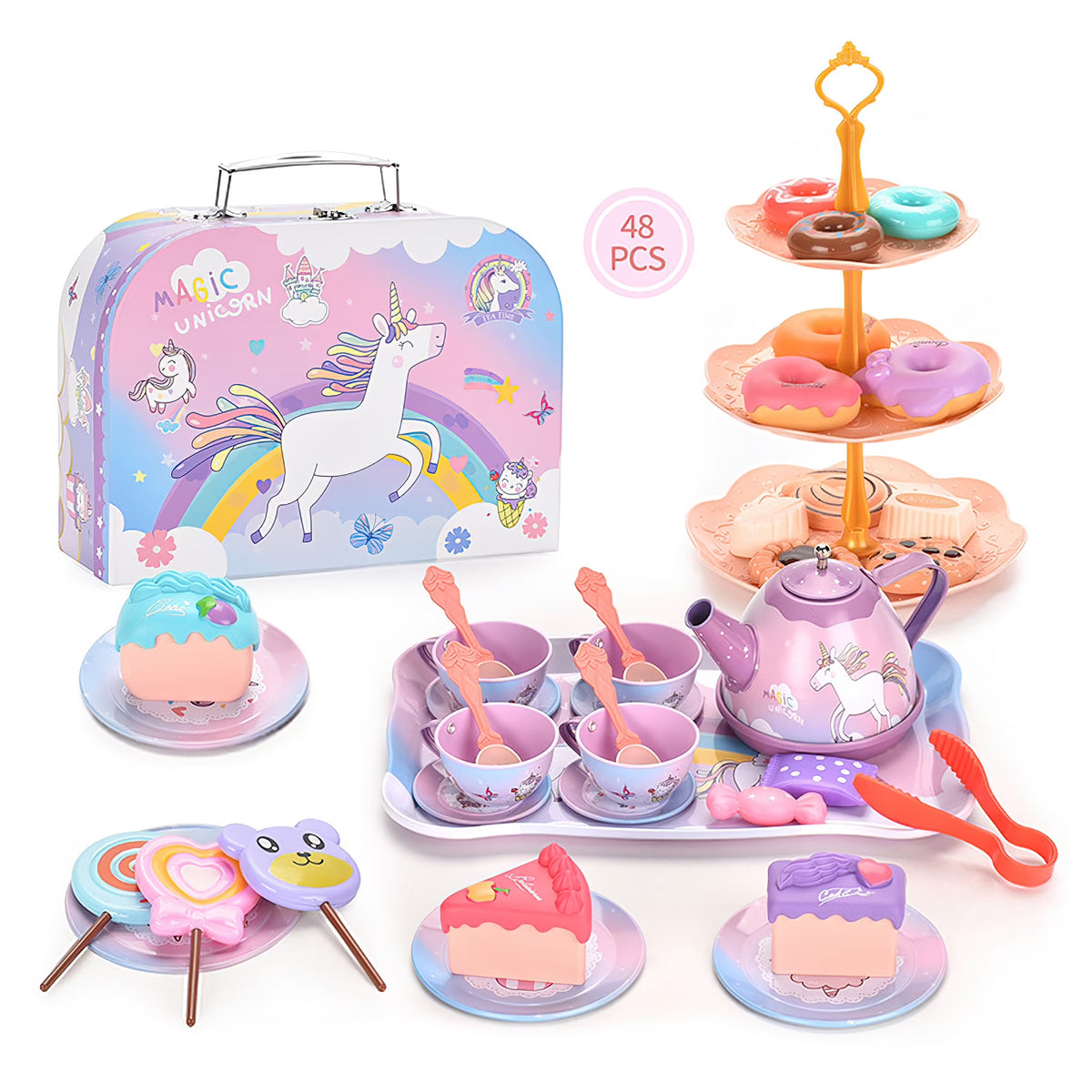 48-Pieces Toy Kitchen Set for Kids X3098