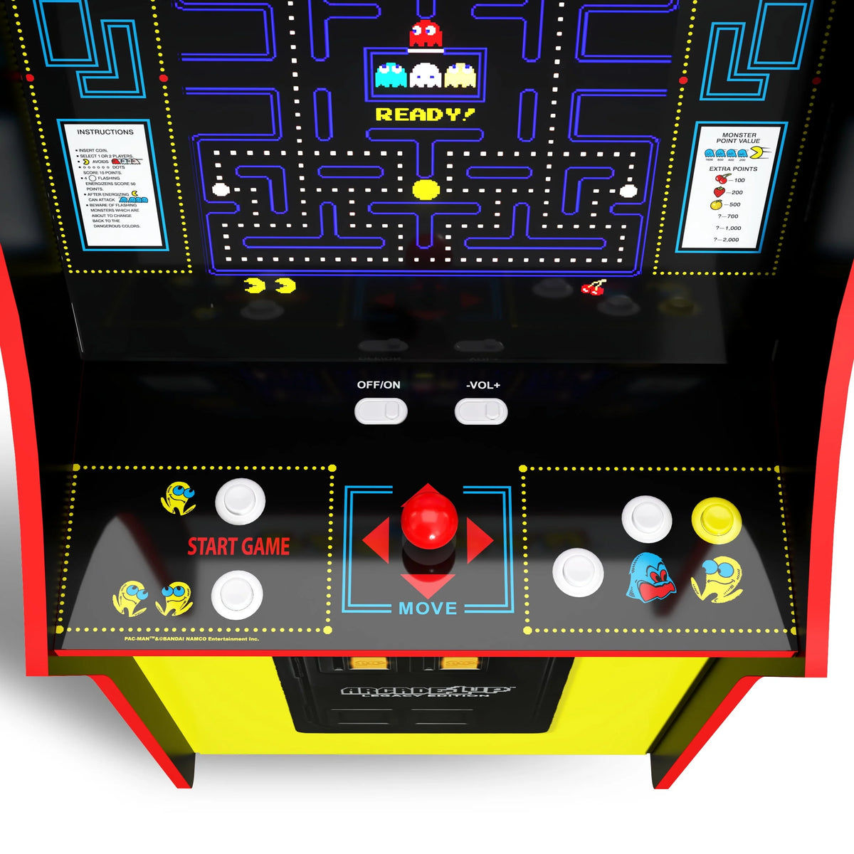 4 Feet Tall Stand-Up Arcade Game with 14 Classic Games and 17-Inch Screen F7195