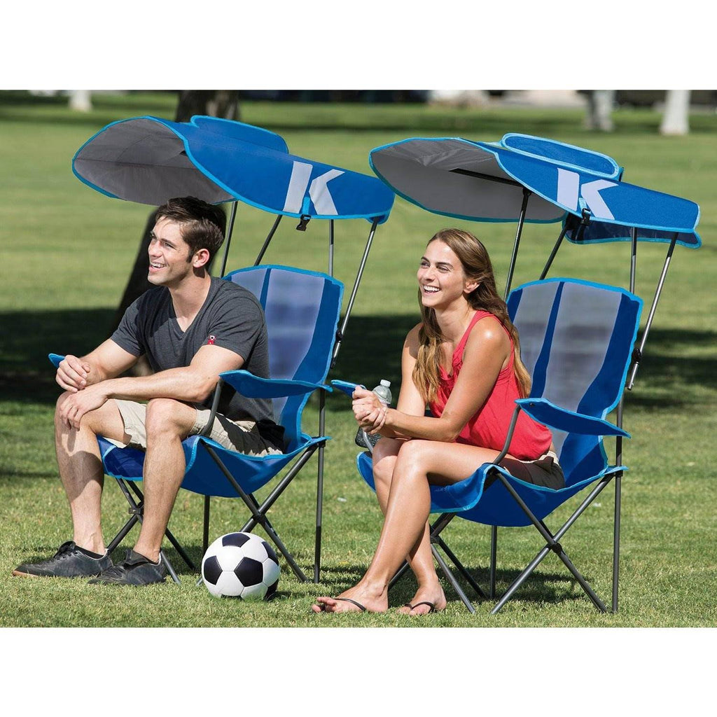Blue & Black Canopy Camping Chair S716