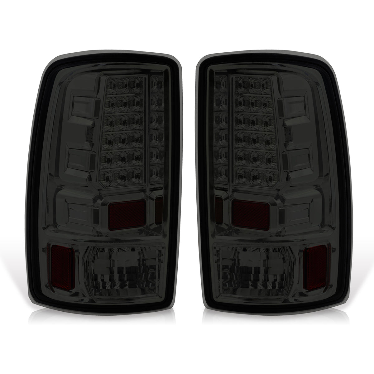 Smoked Chrome Housing LED Tail Lights Brake Stop Lamps Z697266