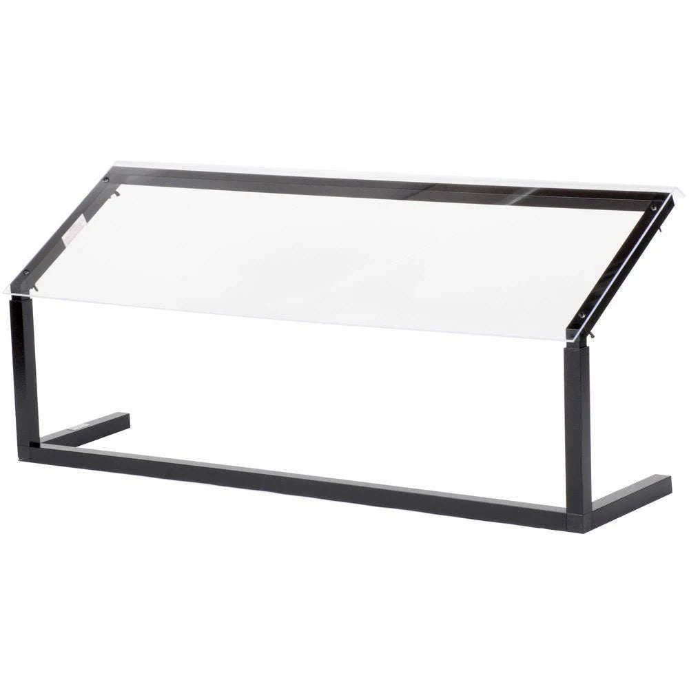 Black 48x22 Adjustable Single Sided Sneeze Guard E503
