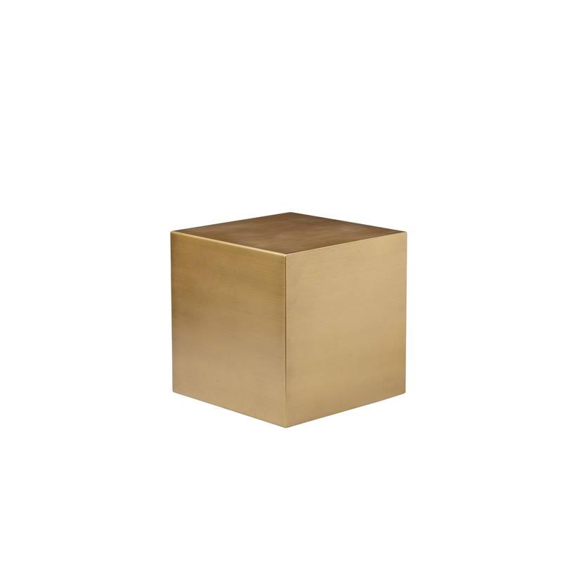 Brushed Brass Metal Side Table V571