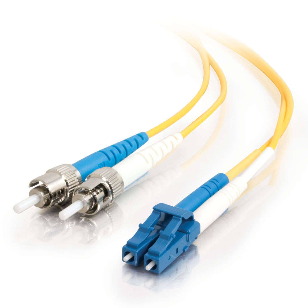 10m LC-ST Duplex Singlemode PVC Fiber Optic Cable Yellow N8660