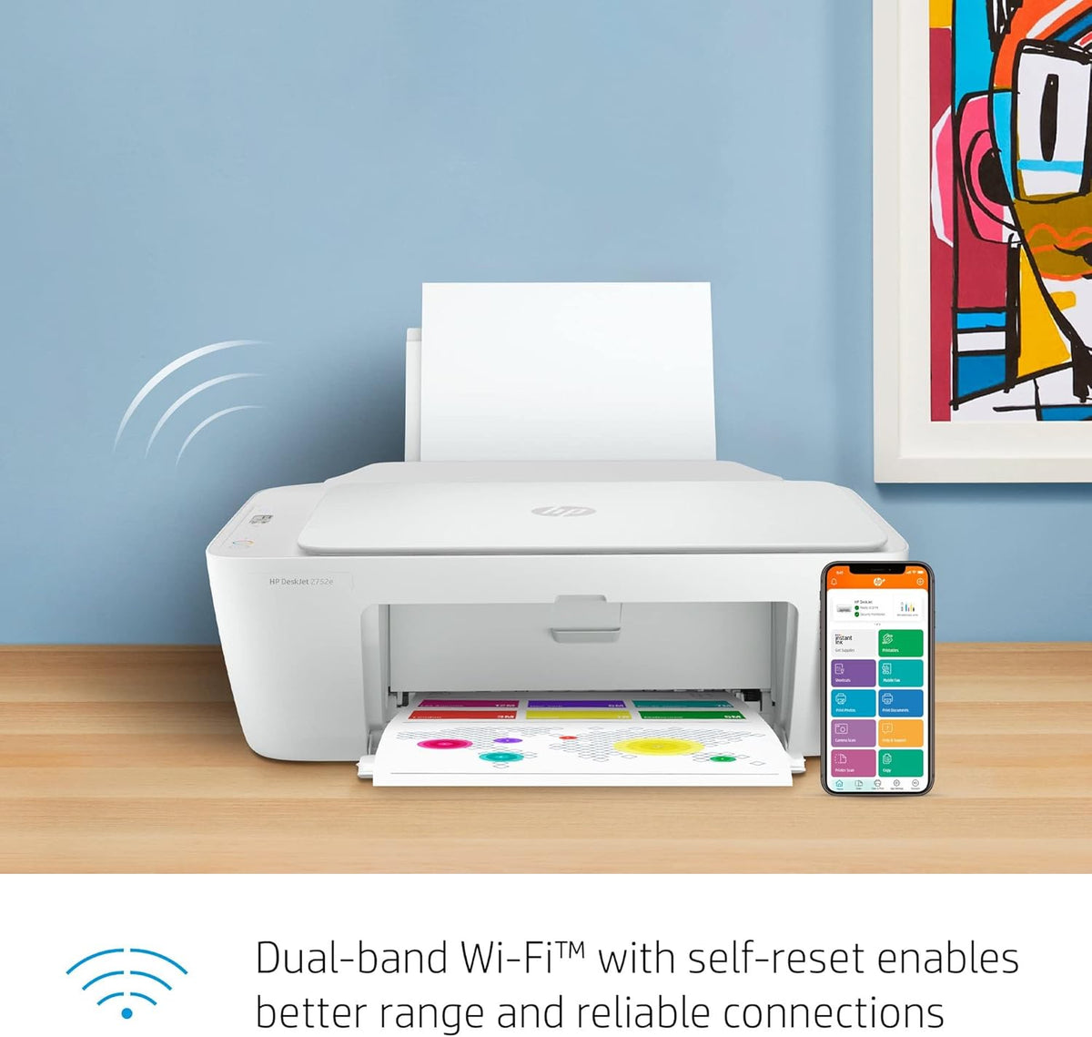 White Wireless All-in-One Color Inkjet Printer E33105